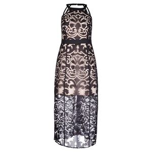 City Chic Maxi Burnout Baby Dress